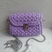 Сумки и аксессуары handmade. Livemaster - original item Exclusive lavender shoulder bag... Handmade.