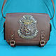 Brown leather bag "LION KING", Men\'s bag, Krivoy Rog,  Фото №1