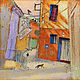 Order Painting on canvas Nooks and Crannies of orange houses. Margarita Alexandrova. Livemaster. . Pictures Фото №3