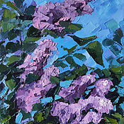 Картины и панно handmade. Livemaster - original item Pictures: Purple lilac. Handmade.