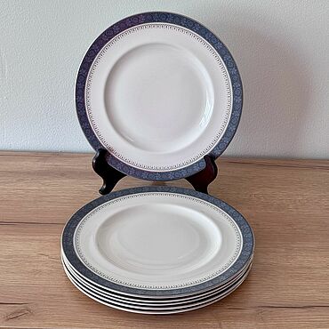 Винтаж ручной работы. Ярмарка Мастеров - ручная работа Винтаж: Royal Doulton Фарфоровая тарелка "Sherbrooke”. Handmade.