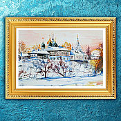 Картины и панно handmade. Livemaster - original item Pictures: Winter in Kolomna. Watercolor.. Handmade.
