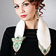 Collar: Gorzhetka y pendientes 'edelweiss'. Necklace. Tatyana's day (tataday). Интернет-магазин Ярмарка Мастеров.  Фото №2