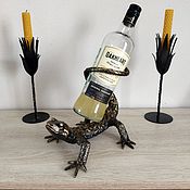 Для дома и интерьера ручной работы. Ярмарка Мастеров - ручная работа Salamander Bottle Stand. Handmade.