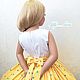 Платье "Felice" принт Солнечные сердечки. Платье. Little___dress. Ярмарка Мастеров.  Фото №5