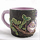 Mug 'Cheshire cat'. Mugs and cups. Elena Zaychenko - Lenzay Ceramics. My Livemaster. Фото №5