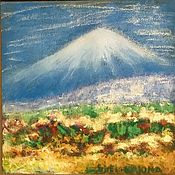 Картины и панно handmade. Livemaster - original item Oil pastel painting Japanese landscape 