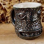Посуда handmade. Livemaster - original item Mug of the Sea Toothpick. Handmade.