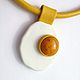 Pendant from the skin of the Egg with amber. Pendants. Shagree (Shagree). My Livemaster. Фото №4