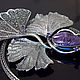 Крупный кулон "Листья гинкго". Подвеска. Alcedo Jewelry. Ярмарка Мастеров.  Фото №4