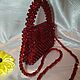 clutches: A bag made of Maroon beads, Clutches, Moscow,  Фото №1