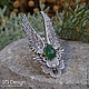 Order Ring silver 'angel' Serpentine Gift girl. Shard Noir - handmade jewelry. Livemaster. . Rings Фото №3