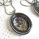 Transparent Locket Pendant Living Memory Pocket Lavender Flower Provence, Pendants, Taganrog,  Фото №1