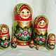 matreshka 7 places . Spring! hand painted , Dolls1, Petrozavodsk,  Фото №1