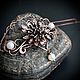 Заколка для волос wire wrap с жемчугом фибула Жемчуг купить подарок. Заколки. ConAMorArtJewelry (Анна). Ярмарка Мастеров.  Фото №9
