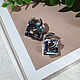 Серьги конструкторы #3 кристаллы Swarovski квадрат. Серьги классические. Украшения Darya_your_jewelry. Интернет-магазин Ярмарка Мастеров.  Фото №2