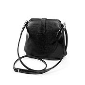 Сумки и аксессуары handmade. Livemaster - original item Crossbody bag: Handbag leather women`s black over the shoulder Vetta. Handmade.