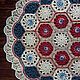Order Crocheted napkin ' Red stars'. Crochet doilies-Elena Strokina (elenastrokina). Livemaster. . Doilies Фото №3