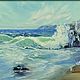Oil painting seascape 55/70 'the element of the sea', Pictures, Murmansk,  Фото №1