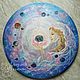 Round picture amulet ' Unconditional Love of the Universe '. Pictures. Picture&miniature lacquer painting. My Livemaster. Фото №6