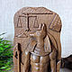 Анубис, древнеегипетский бог, деревянная статуэтка. Статуэтки. Дубрович Арт. Интернет-магазин Ярмарка Мастеров.  Фото №2