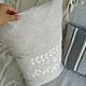 Order Decorative pillowcase 'Botany' linen embroidery. текстиль для дома и отдыха DUNE&PINE. Livemaster. . Pillow Фото №3