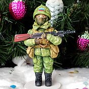 Сувениры и подарки handmade. Livemaster - original item Christmas toys: made of cotton wool Soldiers. Handmade.