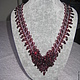 Area necklace with garnet. Necklace. handmade jewelry. Online shopping on My Livemaster.  Фото №2