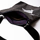 Order Grey crossbody bag with designer embroidery ' Stingrays'. Непохожие сумки с вышивкой / Анжела ОлАнж. Livemaster. . Crossbody bag Фото №3