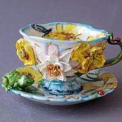 Посуда handmade. Livemaster - original item teacups: frog.. Handmade.