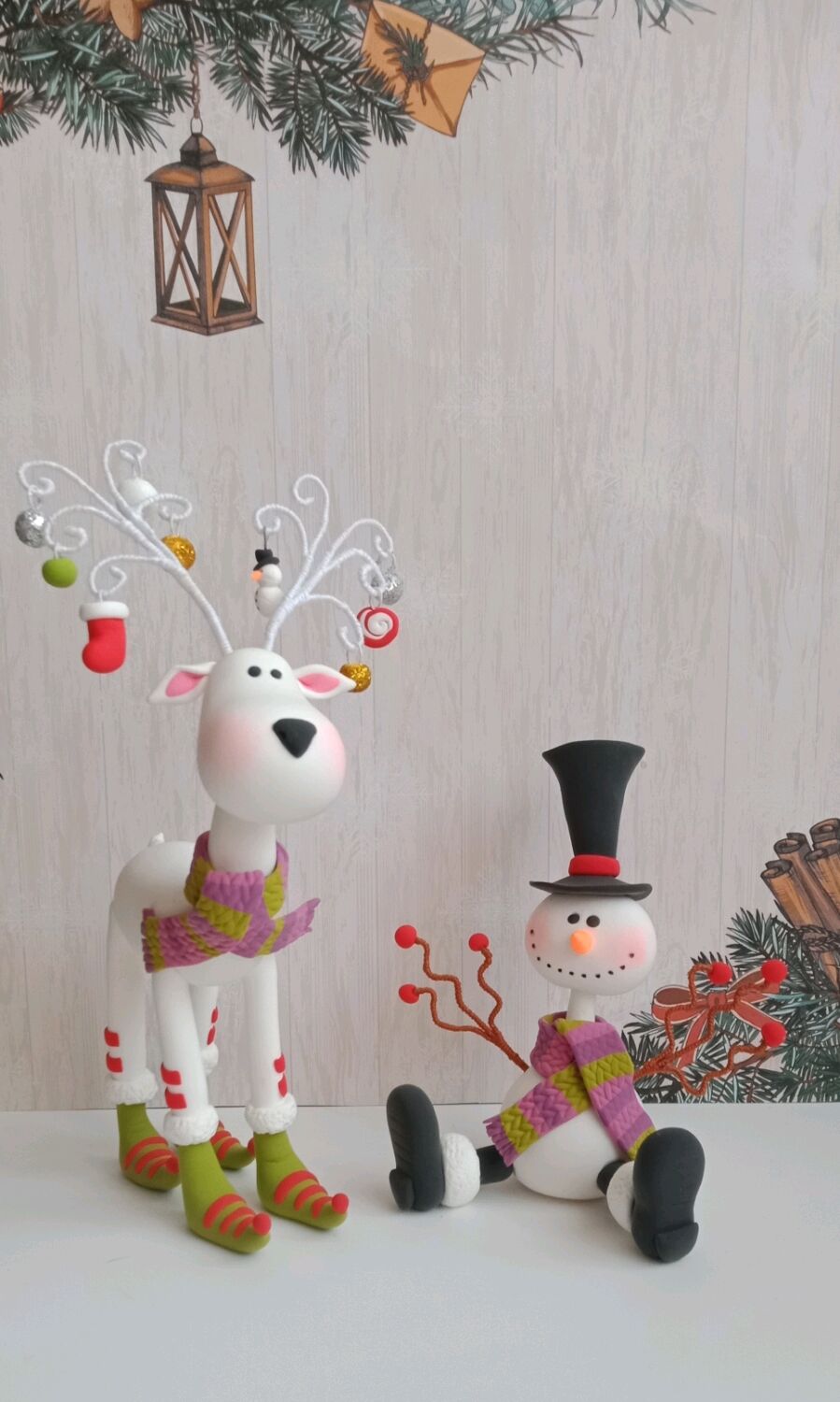 Новогодняя игрушка "Новогодний олень"(ёлочные украшения) – купить ...