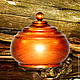 A pot-barrel with a lid made of natural cedar. K30, Jars, Novokuznetsk,  Фото №1