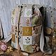 Order Textile backpack 'Mysterious Garden'. Julia Linen tale. Livemaster. . Backpacks Фото №3