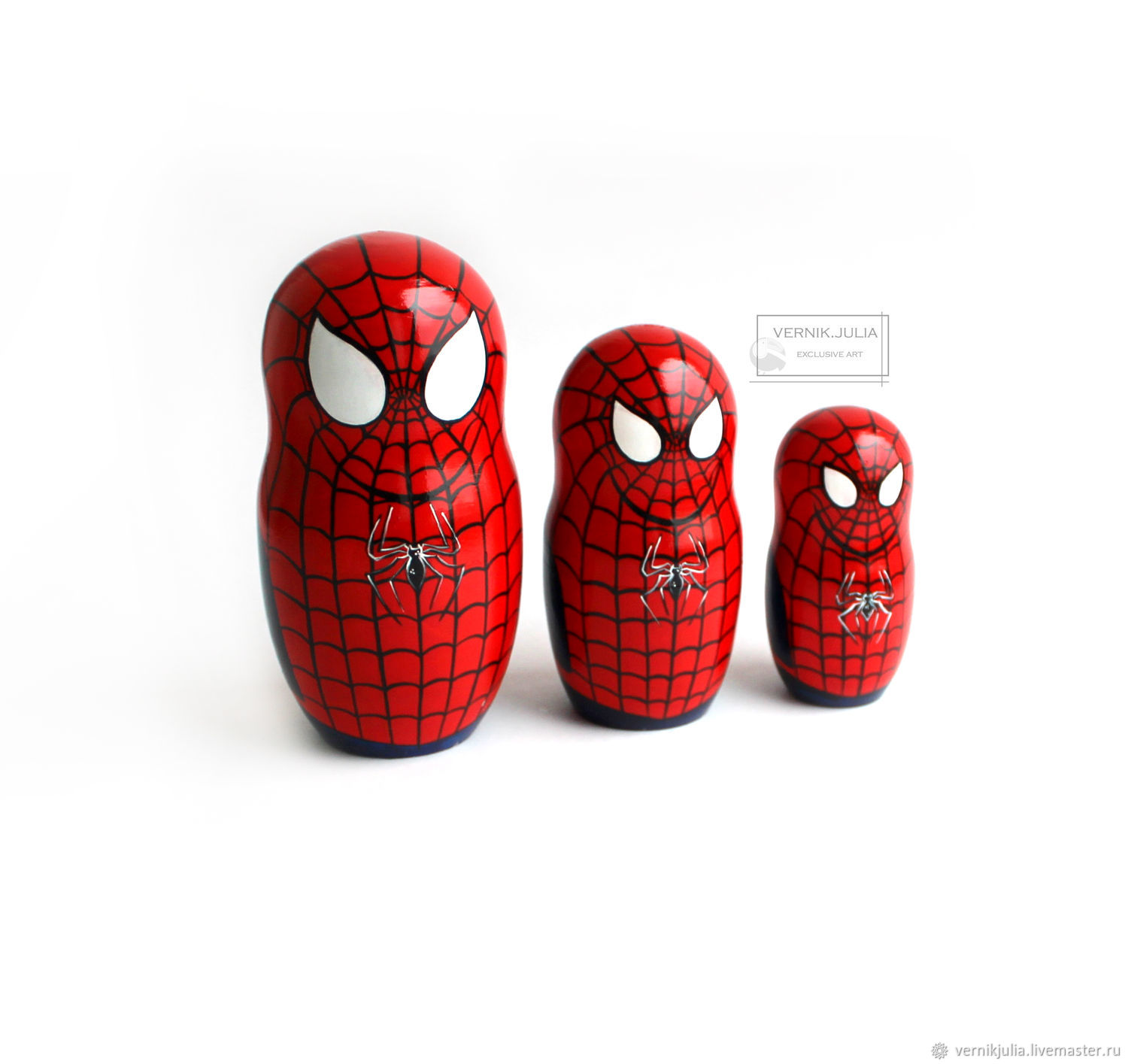 spiderman nesting dolls