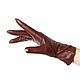 Size 7. Winter gloves made of genuine brown leather with decor. Vintage gloves. Butichok from N.. Online shopping on My Livemaster.  Фото №2