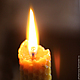 Катаная свеча из натуральной вощины (20см), Ритуальная свеча, Кимры,  Фото №1