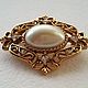 Broche Vintage de 1928 Jewelry, perlas y pedrería, 70 e, EE, Vintage brooches, Blagoveshchensk,  Фото №1