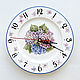 Order Hortense Plate Clock. Flera Daminova Rospis farfora. (artflera). Livemaster. . Watch Фото №3