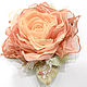 fabric flower. Rose brooch. Fading ' Ginger'. Brooches. fioridellavita. Online shopping on My Livemaster.  Фото №2