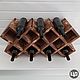 Wine shelf-honeycomb rack for 14 bottles. For wine, champagne. Shelves. Color Wood. Online shopping on My Livemaster.  Фото №2