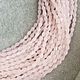 Заказать Стеклянные бусины форма Капля,Розовые матовые,нить. SilverBranch_Shop. Ярмарка Мастеров. . Бусины Фото №3