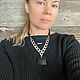 Заказать Колье "Геометрия с цепью". Украшения  -Мария М-. Ярмарка Мастеров. . Бусы Фото №3