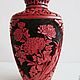 Vintage vase red Chinese carved lacquer. Vintage interior. Czechvintage (Czechvintage). Online shopping on My Livemaster.  Фото №2