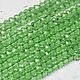 Beads 80 pcs faceted 3h2 mm Green, Beads1, Solikamsk,  Фото №1