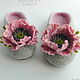 Women's felted Slippers' poppy pink', Slippers, Moscow,  Фото №1