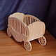 Cart, carriage, crib 250. Blanks for decoupage and painting. Anna. Doll furniture (komfortno). Online shopping on My Livemaster.  Фото №2