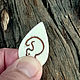 Púa de guitarra-el gato que Canta. Guitar picks. Bone and Stone, Runes and Amulets. Ярмарка Мастеров.  Фото №6