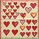 Napkins for decoupage heart patchwork print, Napkins for decoupage, Moscow,  Фото №1