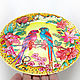 'Parrots in love' decorative plate on the wall. Plates. Art by Tanya Shest. My Livemaster. Фото №6