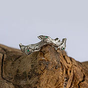 Украшения handmade. Livemaster - original item Silver ring with emeralds 